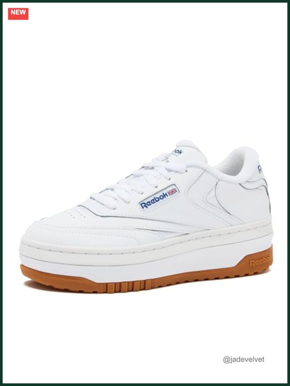Reebok Club C Extra Platform Sneakers Women's Leather Chunky White Casual